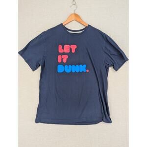 Nike Let It Dunk TShirt Size XL Standard Fit Blue -0825F67